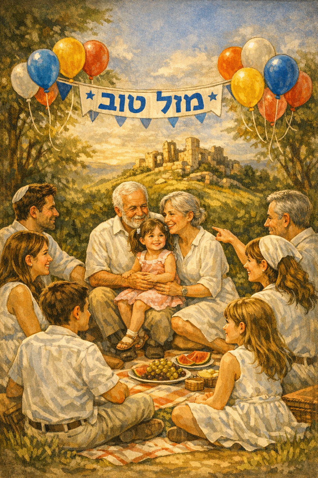 חידונים בהתאמה אישית לאירועים – משפחה חוגגת