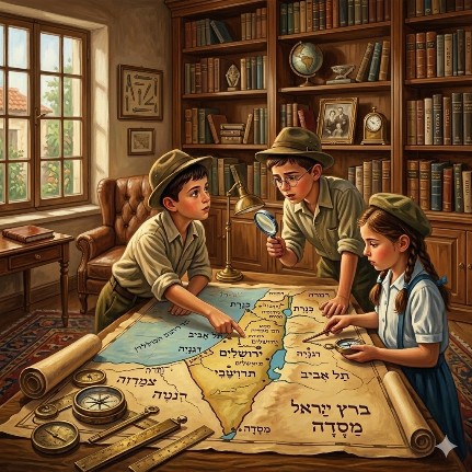 מצא את שמות היישובים בתמונה